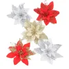 Red, gold, white and silver Christmas bow decorations, Christmas tree pendants, Christmas balls and garlands Item Picture